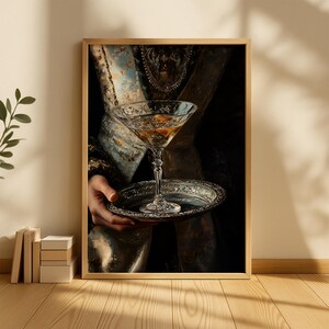 Impresión vintage de Espresso Martini - Póster de cócteles - Impresiones para carritos de bar - Arte mural de cócteles - Decoración de apartamentos, Impresiones de bebidas alcohólicas - Decoración de carritos de bar