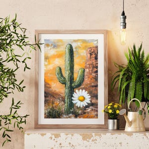 Kaktus Fotografie Druck: Mexikanische Wüste Wand Kunst (Digitaldruck)