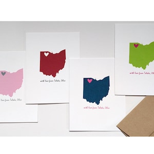 With Love From Toledo Ohio Blank Greeting Card
