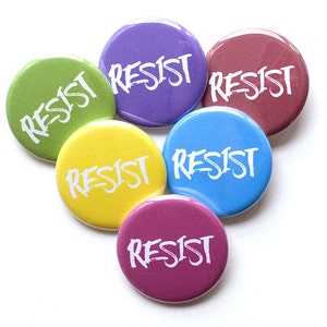 Resist Pins 1.25 inch Pinback Buttons image 2