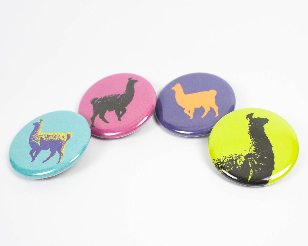 Llama Pins – 1.25 Inch Pinback Buttons - Etsy