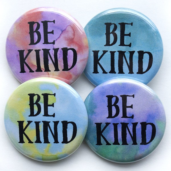 Be Kind Pins – 1.25 inch Pinback Buttons