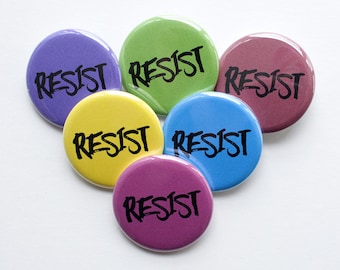 Resist Pins – 1.25 inch Pinback Buttons