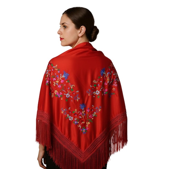 Multicolor Spanish Shawl / Shawl