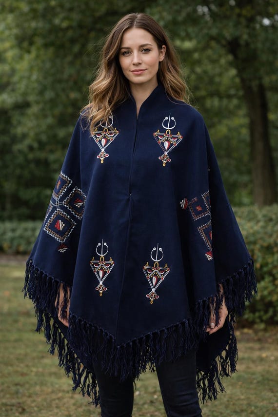 Handmade Marine Poncho