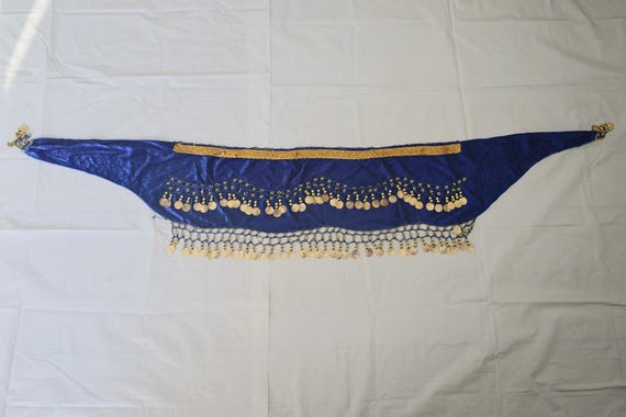 Navy velvet dance shawl / Flamenco dance shawl