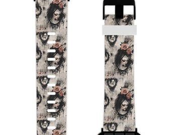 Gothic Apple Watch Band | Victorian Witchy Strap Series 1–9, SE, Ultra | Dark Romantic