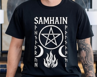 Samhain Shirt, Celtic Witchy Style for Black Sabbath Lovers