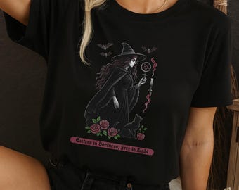 Gothic Witchcore T-Shirt: Dark Feminist Occult Tee