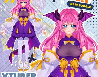 Custom Anime VTuber Model Commission | Female & Male Live2D Avatar | Streaming Character