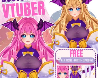 Custom Anime Vtuber Model | Live2D Commission | Vtuber Male & Female | PNGTuber | Vtuber Assets | Fully Rigged
