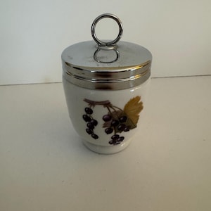 Royal Worcester egg coddler with lid