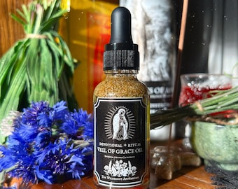 Veil of Grace Ritual Oil - Catholic Saints, Virgin Mary, Catholicism Oil