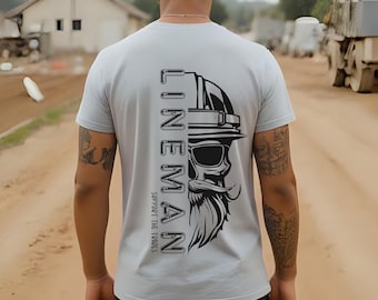 Regalo de camiseta de liniero / Camiseta divertida de liniero / Regalo de electricista / Camiseta de trabajador de línea eléctrica / Liniero oficial / Camiseta de algodón