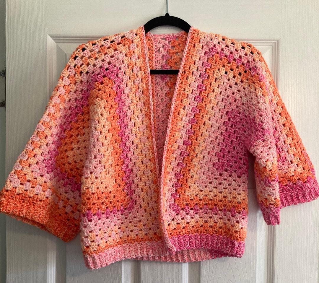 Crochet Hexagon Cardigan - Etsy Crochet Hexagon Cardigan - Etsy