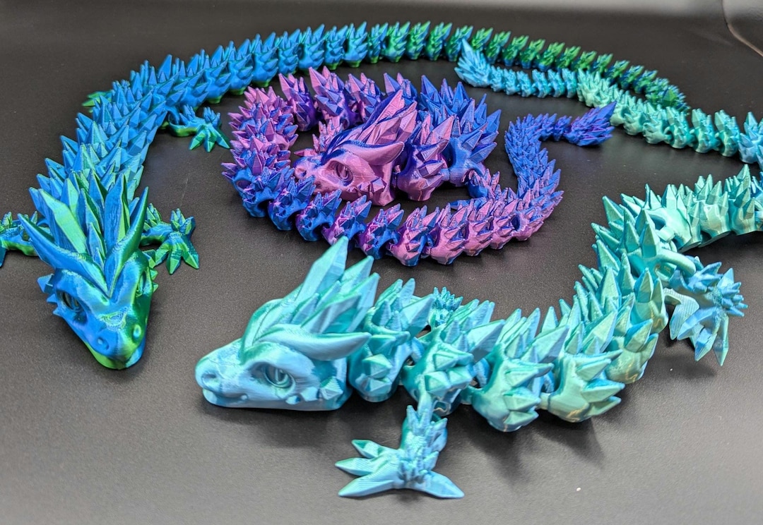 3D Printed Articulated Dragons - Etsy