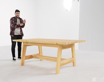 屋外用テーブルの設計図 – DIY木工（PDF + DWG+Skp）