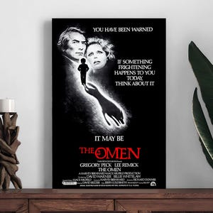 Pôster do filme The Omen, pôster de decoração para casa, impressão de decoração de quarto, pôster de arte de parede com foto, impressão em tela, presente festivo