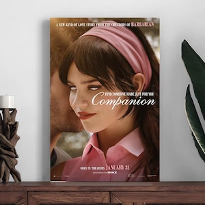 Companion 2025 Filmplakat, Wohnkultur Poster, Raumdekoration Druck, Foto, Wandkunst, Leinwanddruck, Weihnachtsgeschenk