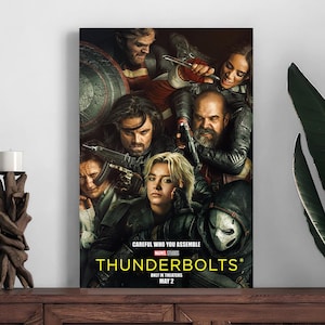 Thunderbolts 2024 Florence Pugh Movie Poster,Home Decor Poster,Room Decoration Printing,Photo Wall Art Poster,Canvas Print,Festive Gift