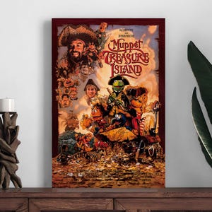 Pôster do filme Muppet Treasure Island, pôster de decoração para casa, impressão de decoração de quarto, pôster de arte de parede com foto, impressão em tela, melhor presente, presente