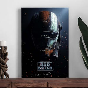 Cartaz do filme Star Wars The Bad Batch Temporada 3, pôster de decoração para casa, impressão de decoração de quarto, pôster de arte de parede com foto, impressão em tela, presente festivo