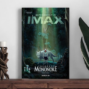 Prinzessin Mononoke Film Poster, Wohnkultur Poster, Raumdekoration Druck, Foto Wand Kunst Poster,Leinwand Druck,Festliches Geschenk