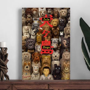 Pôster do filme Ilha dos Cachorros, pôster para decoração de casa, impressão para decoração de quarto, pôster de arte de parede com foto, impressão em tela, presente festivo