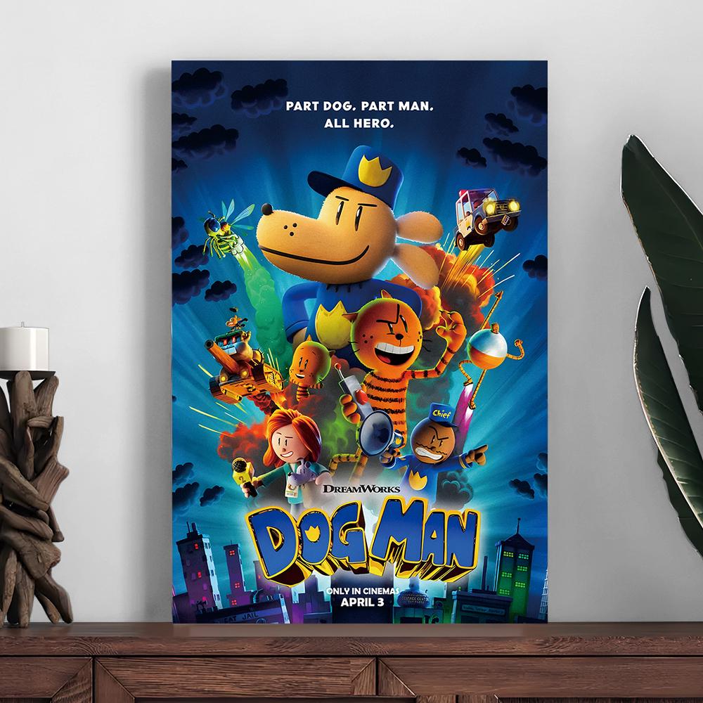 Digital Download Version Dog Man 2024 Movie Poster,Home Decor Poster,Room Decoration Printing,Photo Wall Art Poster,Gift