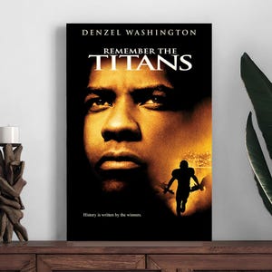 Pôster do filme Remember the Titans, pôster de decoração para casa, impressão de decoração de quarto, pôster de arte de parede com foto, impressão em tela, presente de Natal