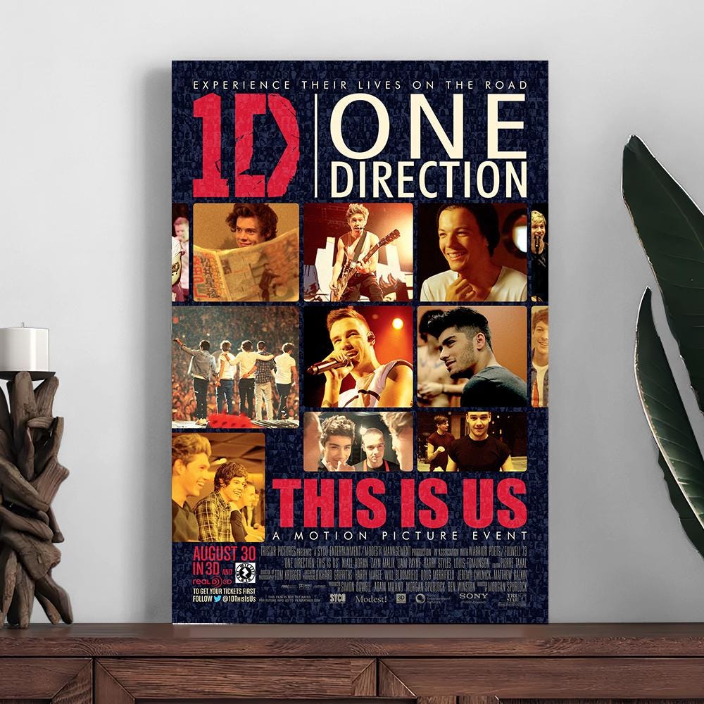 One Direction This Is Us Movie Poster,Home Decor Poster,Room Decoration Printing,Photo Wall Art Poster,Canvas Print