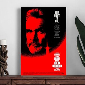 Jagd auf Roten Oktober Film Poster,Home Decor Poster,Raumdekoration Druck,Foto Wand Kunst Poster,Leinwand Druck,Festliches Geschenk