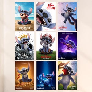 Lilo & Stitch Filmplakat, Wohnkultur Poster, Raumdekoration Druck, Foto Wand Kunst Poster,Leinwand Druck,Bestes Geschenk