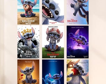 Lilo & Stitch Movie Poster,Home Decor Poster,Room Decoration Printing,Photo Wall Art Poster,Canvas Print,Best Gift,Gift