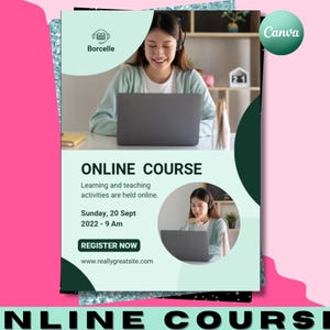 Editable Tutoring Flyer | Summer Tutor Flyer Template | Elementary & Middle School Tutor Page | Canva Editable | Instant Digital Download