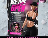 Fitness Flyer, Fitness Coach, Personal Trainer Flyer, Strength Training Flyer, Gym Flyer DIY Template, Work Out Flyer, Premade Template