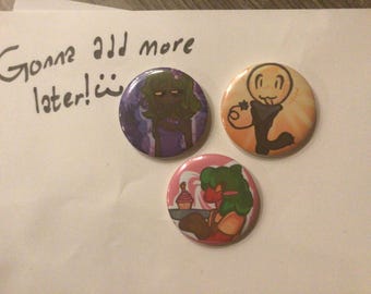 Custom fandom pins! :3 (READ DESCRIPTION!)