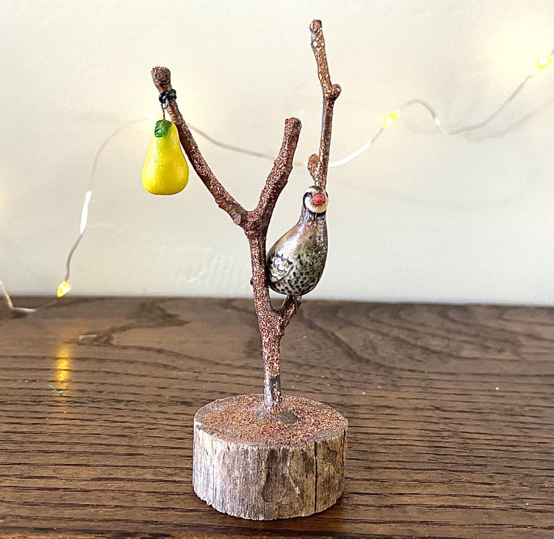 A partridge in a pear tree decoration Christmas decoration Etsy