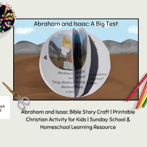 Abraham and Isaac Bible Story Craft: Printable Christian Activity (PDF)