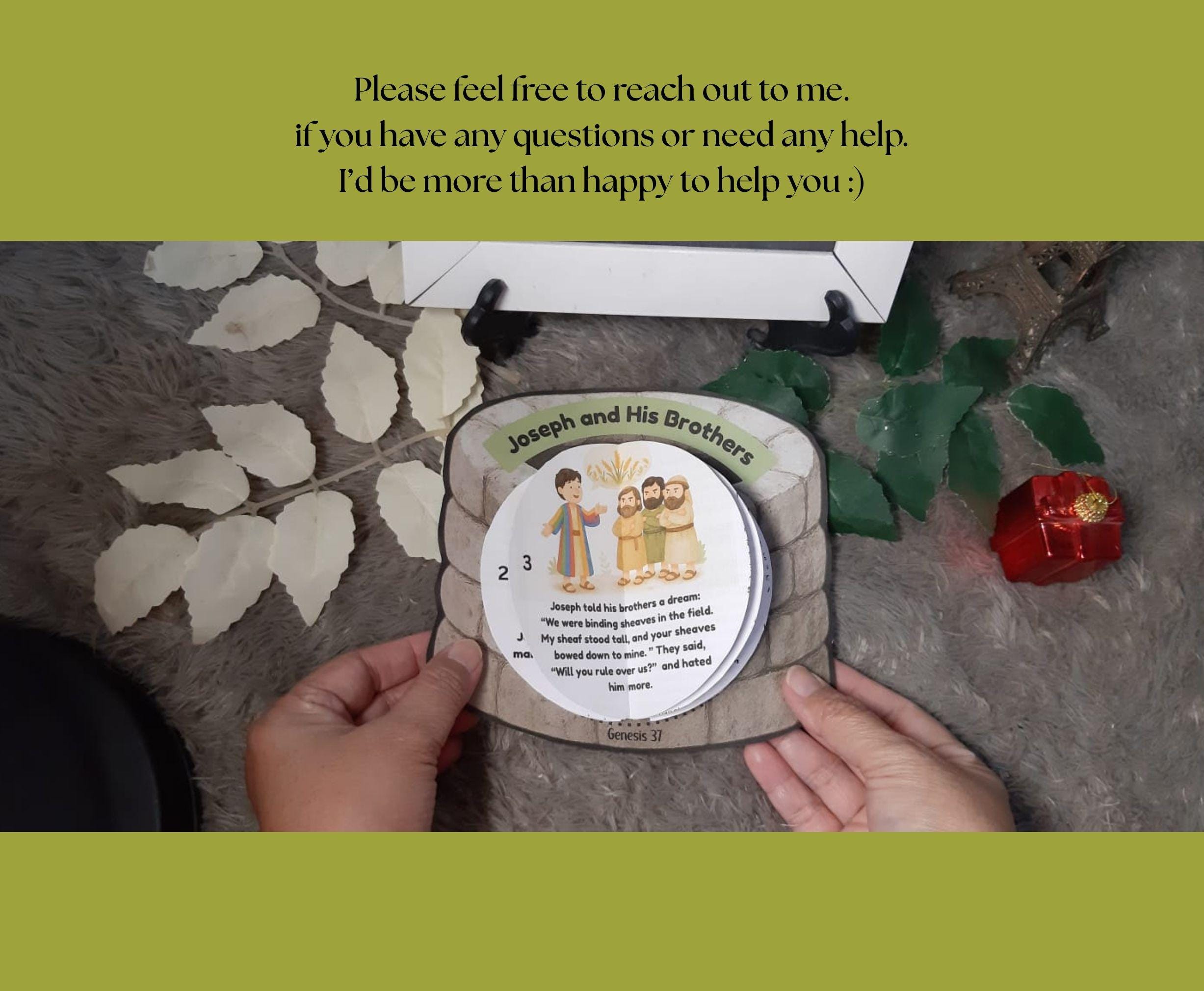 Joseph and His Brothers Bible Story Craft: Cut & Color Activity (PDF ...