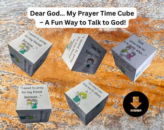 Prayer Cube Game: Fun Christian Activity for Kids (Printable)