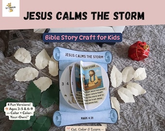 Jesus Calms the Storm Bible Craft: Sunday School Activity (PDF Printable)