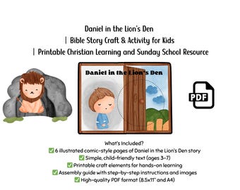Daniel in the Lion's Den Craft: Bible Story Activity (PDF)