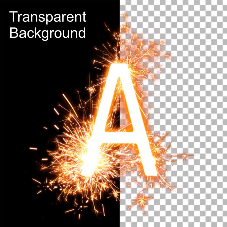 Fireworks Letters Fireworks PNG Letters, Transparent Background, Fire Alphabet Clip Art ...