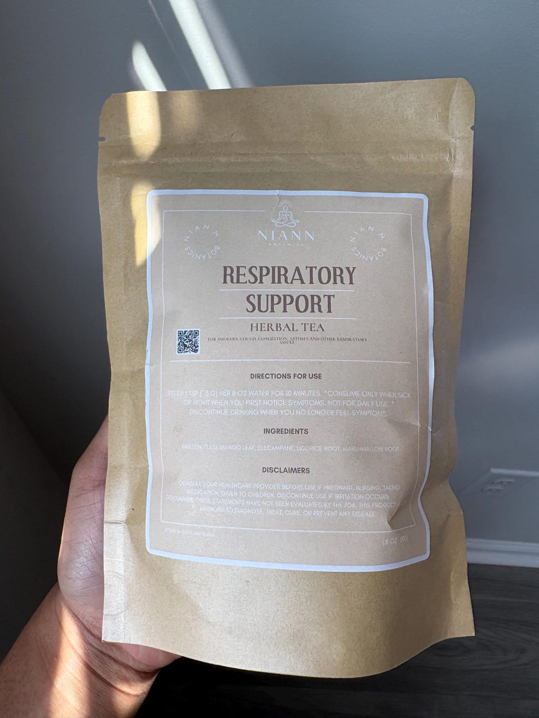 Respiratory Support Herbal Tea Blend - Etsy