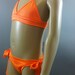 Children's Orange neon Scrunch Butt Bikini Swimsuit