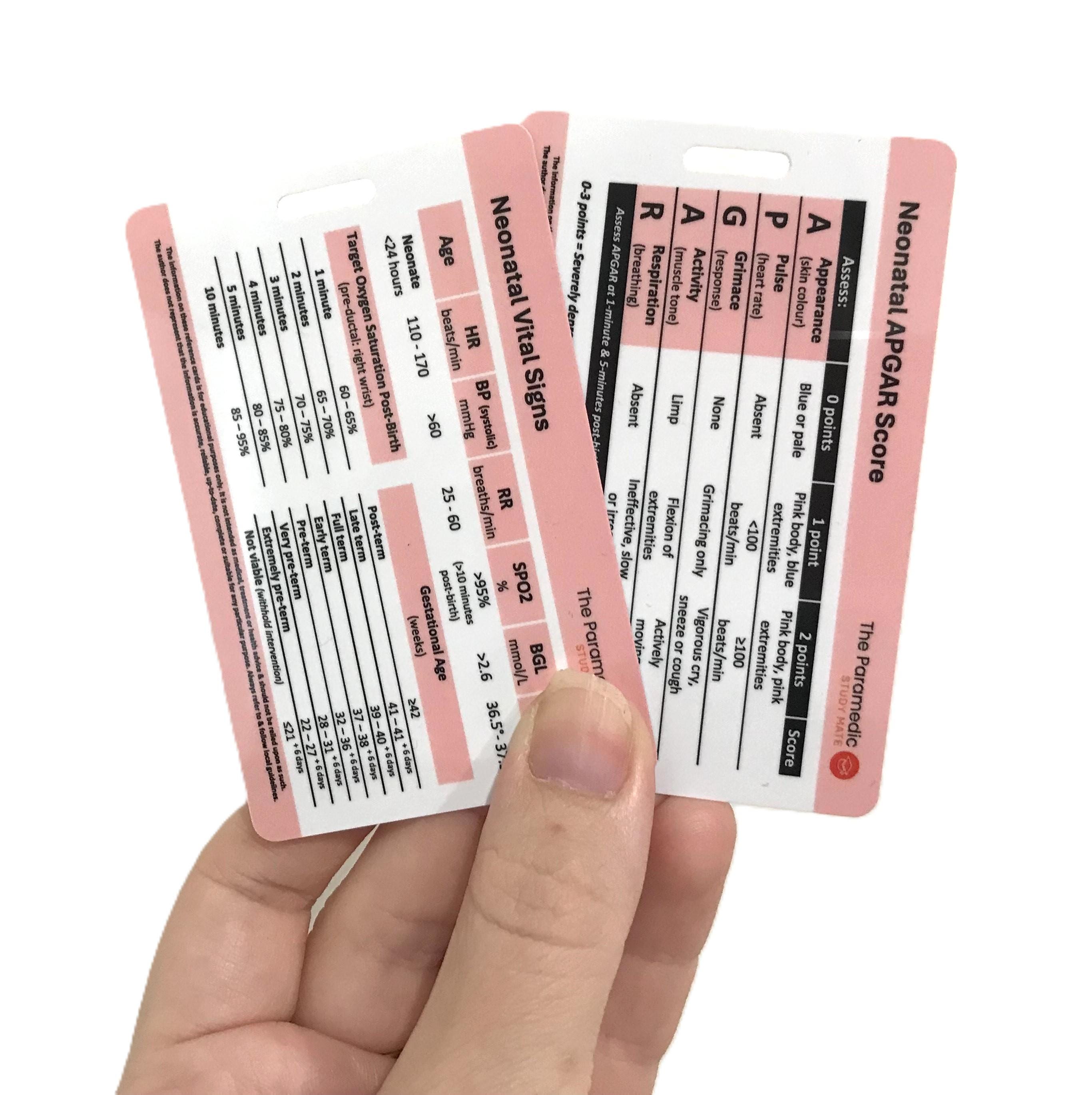 Australia & New Zealand Paramedic Vital Signs Reference Card Pack ...