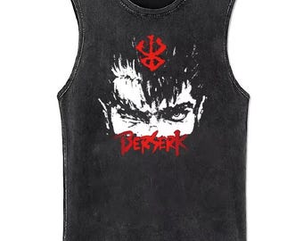 Canotta unisex giapponese Eyes Real Anger – 100% cotone, maglietta oversize vintage anni &#39;90