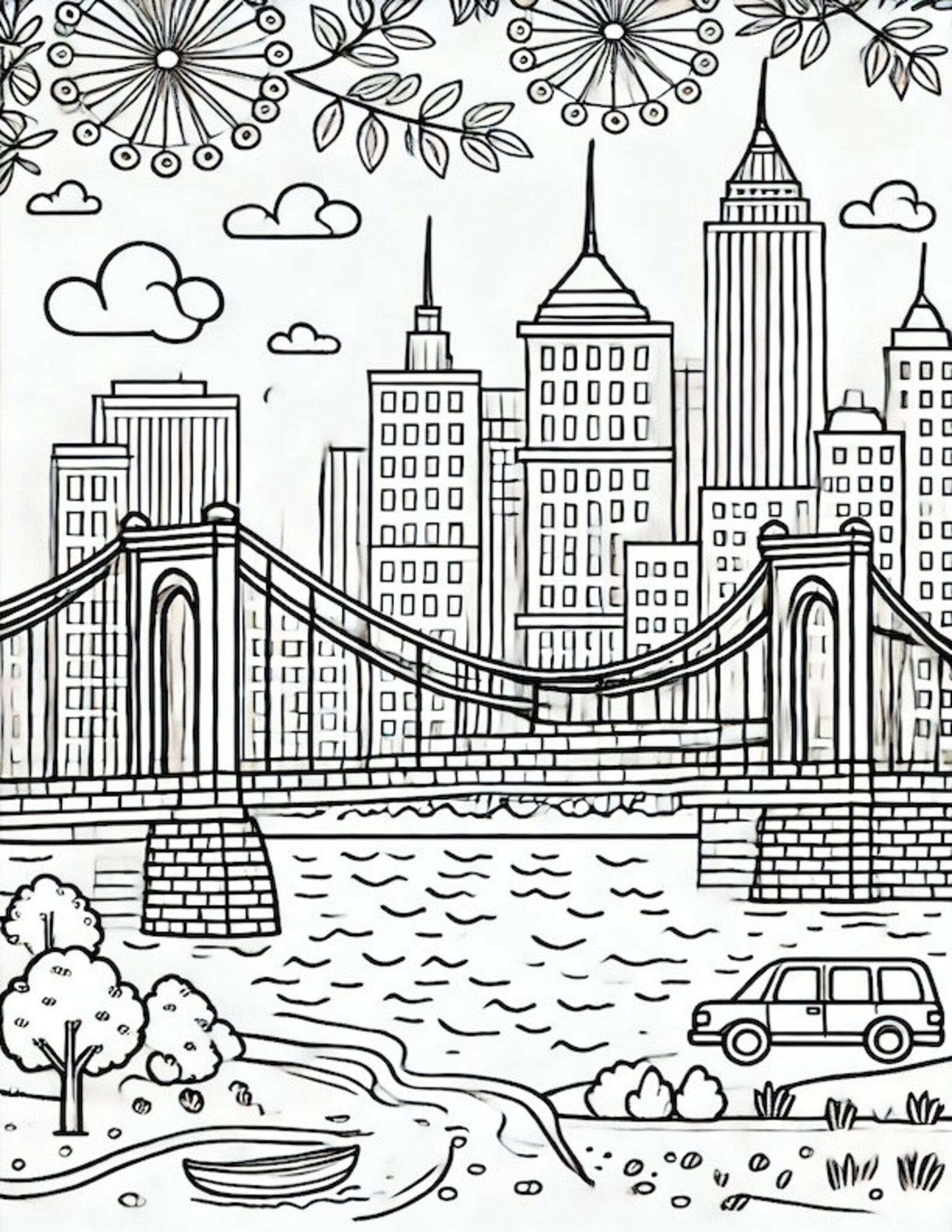 Kids Coloring Pages - Urban Coloring Pages - City Prints Coloring Pages ...