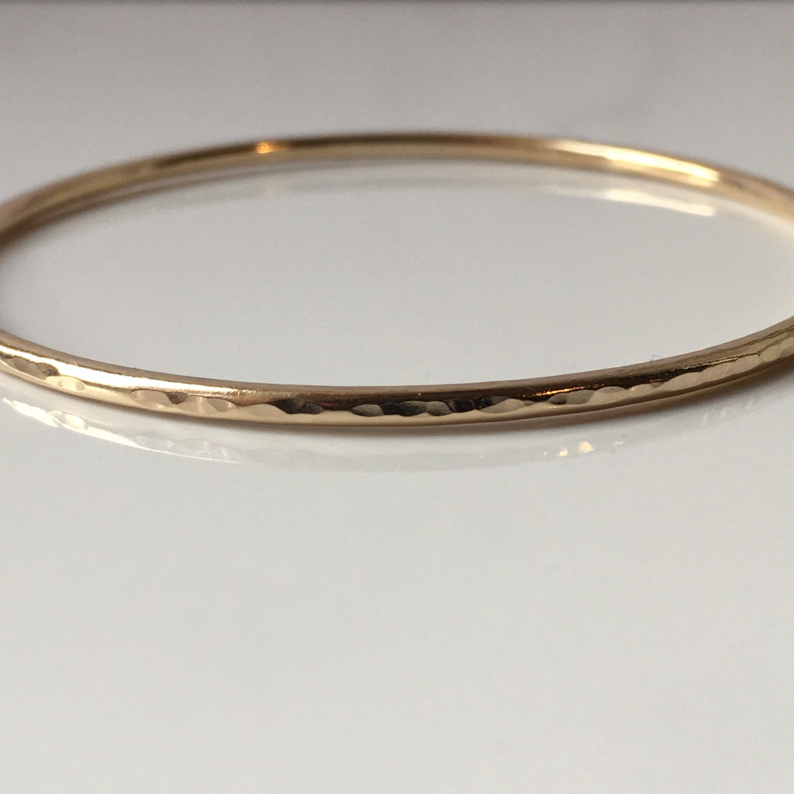 Solid Gold Bangle 9ct Gold Bangle Recycled Gold Gift for | Etsy